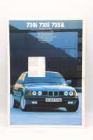 BMW 730i / 735i / 735iL Farben & Polster 1986 Prospekt