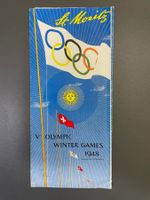 Prospekt St. Moritz Olympische Winterspie 1948 / Ski Engadin