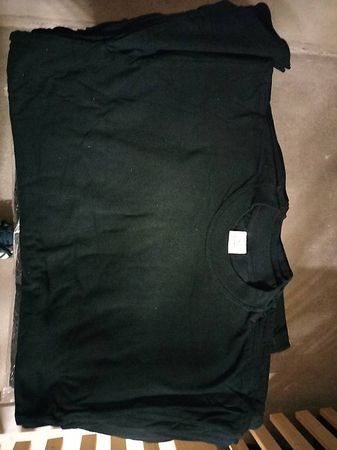 5x schwarze XL Baumwolle T Shirts Neu