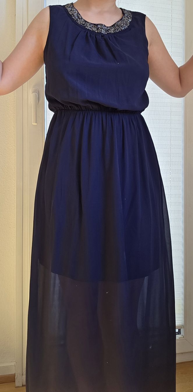 Kleider: Bodenlanges blaues Kleid – Gebraucht aus Basel von RebGy 1