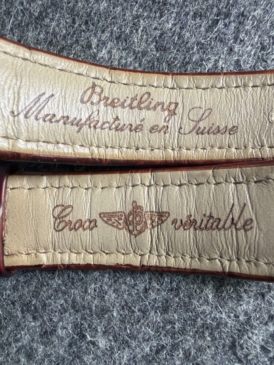 Bracciali & Braccialetti: Breitling crocodile tan 20-18 strap – Usato da Mont-sur-Lausanne venduto da sashwindow 3