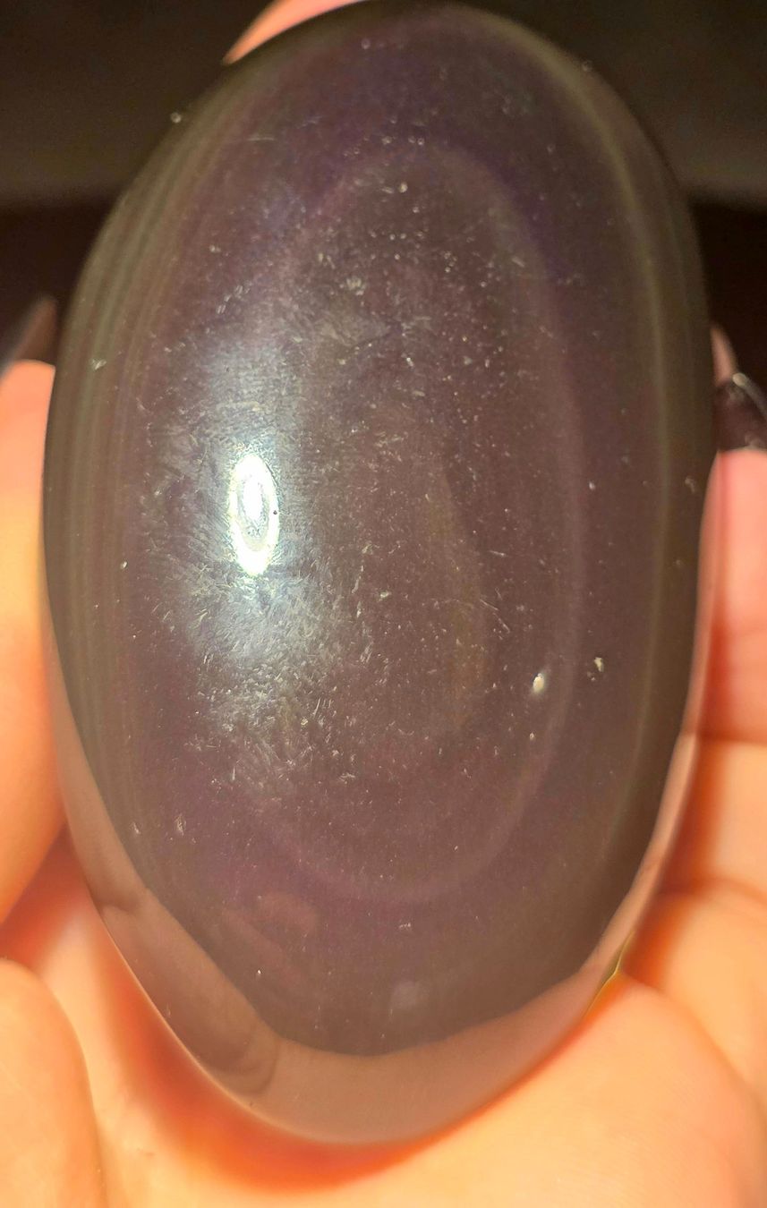 Minerali & Pietre curative: Regenbogen Obsidian Handschmeichler 140g – Nuovo e nell'imballaggio originale da Matzingen venduto da Shay_Crystalz 1