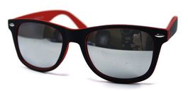 Verspiegelte Bicolor Wayfarer Sonnenbrille rot SBU1010RED