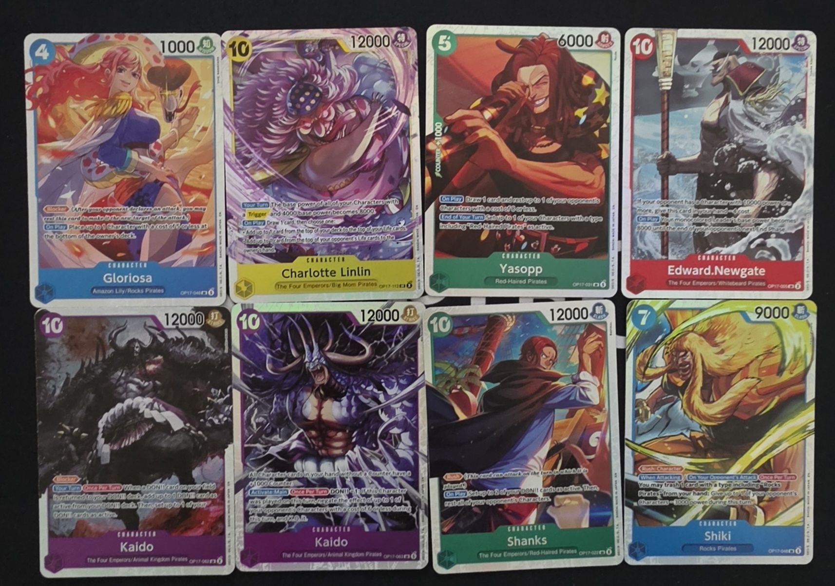Bandai Sammelbilder & Trading cards: 8X OP17 SET SR - ONE PIECE CARD GAME  – Neu (gemäss Beschreibung) aus Melano von emm_m2jq