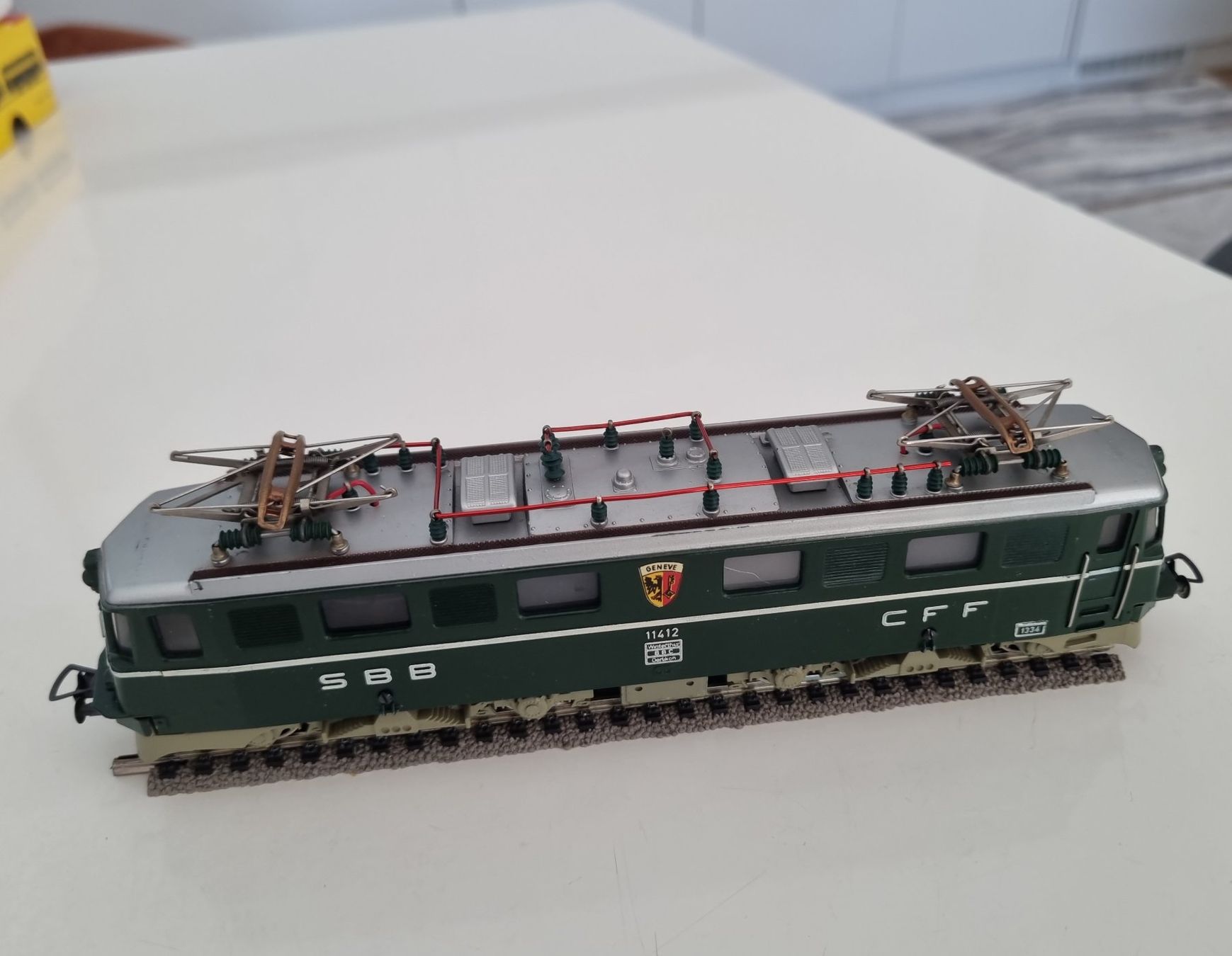 Fleischmann Modellini di ferrovie: Fleischmann SBB Ae 6/6 E-Lok 4370  H0 GS – Usato da Zürich venduto da nibadi 1