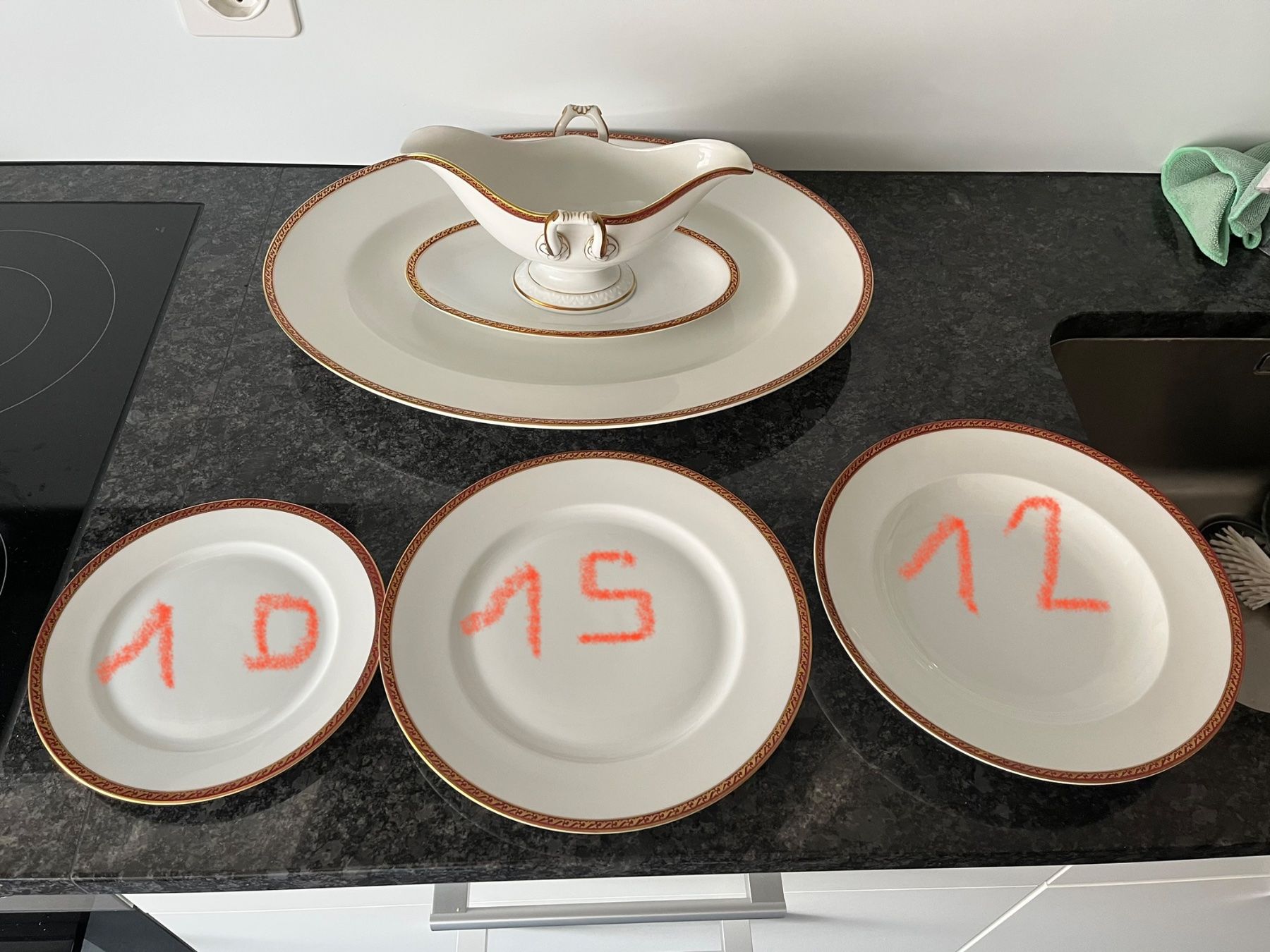 Rosenthal Set di piatti: Service 39-teilig Rosenthal Bavaria EMPIRE •E• 1920er – Usato da Bern venduto da Super-Trouper