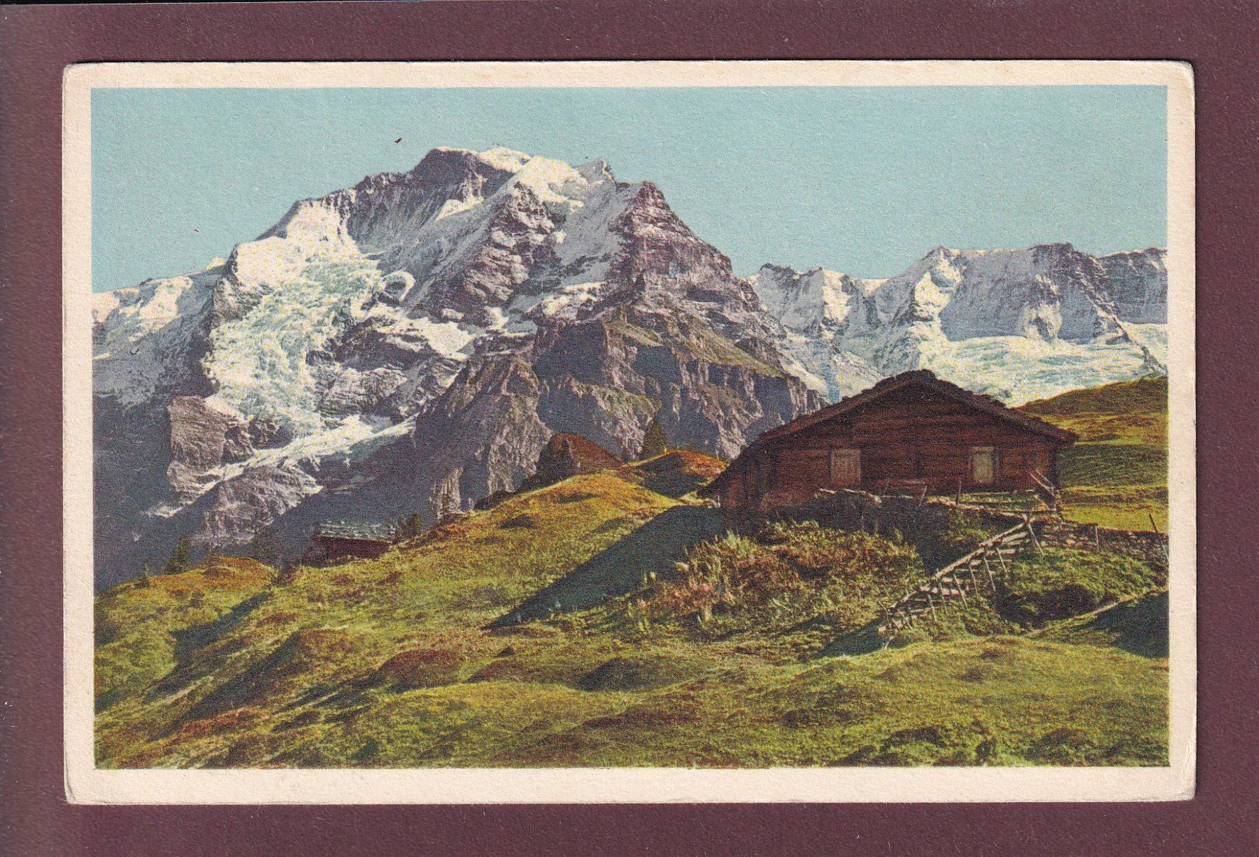 Cartoline postali: Alphütte - JUNGFRAU - Gletscherhorn - Ebnefluh – Usato da Pully venduto da nicecards