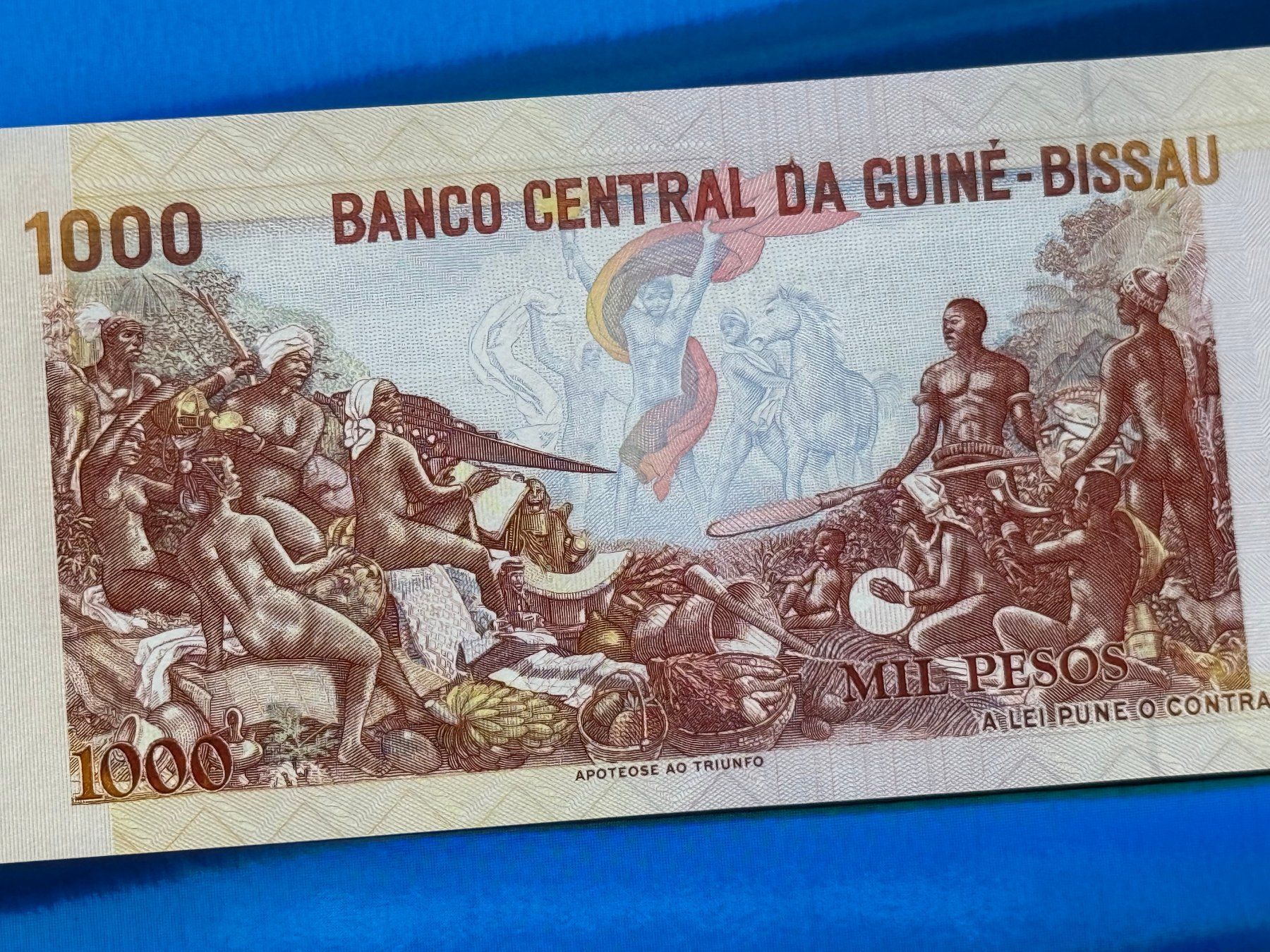 Banconote: Guinea Bissau 1993 - 1000 Pesos UNC – Nuovo e nell'imballaggio originale da Pfäffikon SZ venduto da Sieben77