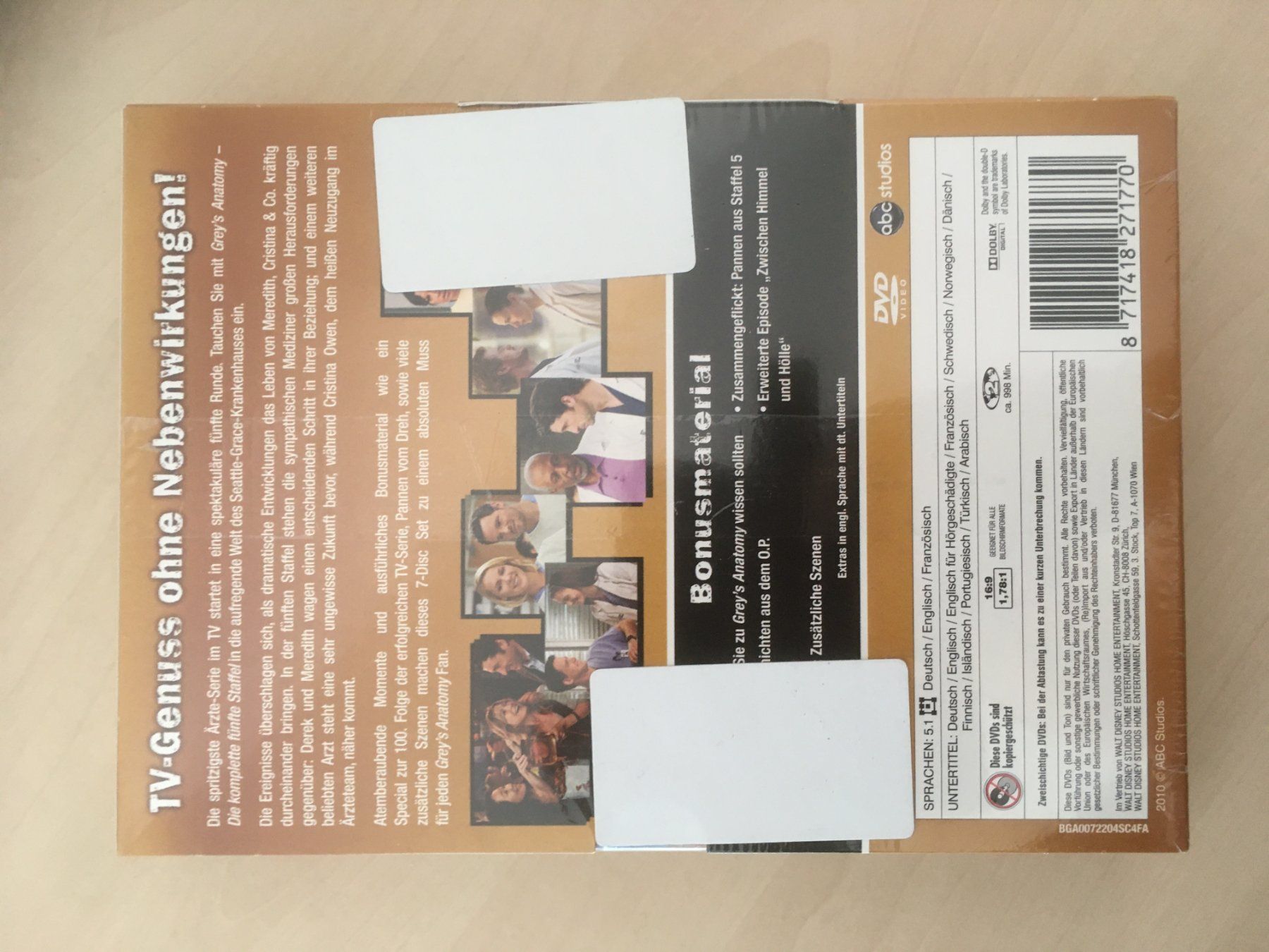 Tutti i DVDs: Grey`s Anatomy Staffel 5 / DVD – Usato da Marbach LU venduto da Hoheduene 1