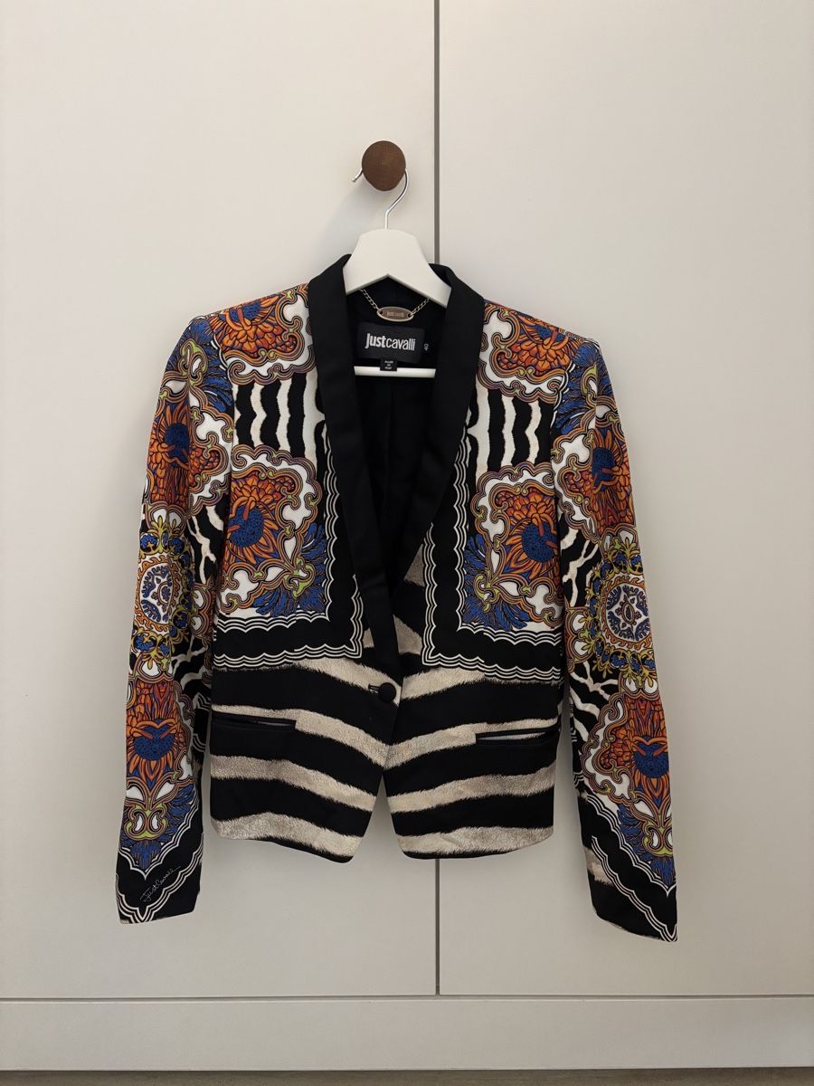Roberto Cavalli Jacken: Rare Blazer Just Cavalli patterned multi-coloured size 4 – Neu (gemäss Beschreibung) aus Münchenstein von _hanna