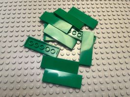 Lego 13x Fliesen 2x6 (69729) grün
