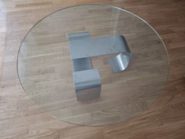 Wohnzimmertisch Glas rund