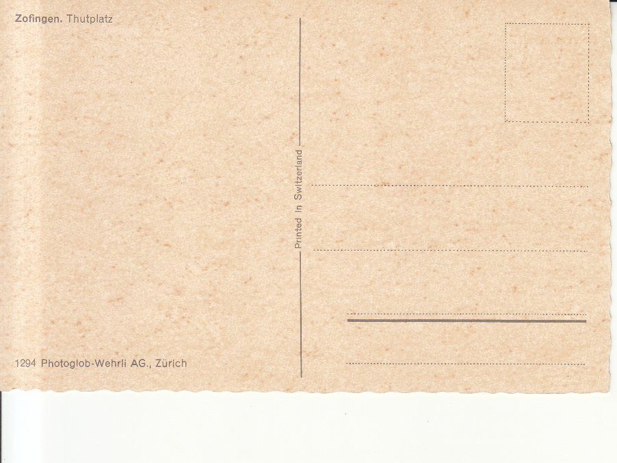 Ansichtskarten: Zofingen ca. 1960 – Gebraucht aus Bürglen TG von StampGraf 1