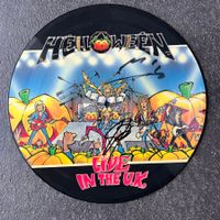 HELLOWEEN original Autogramm Picture Disc "Live in the UK"