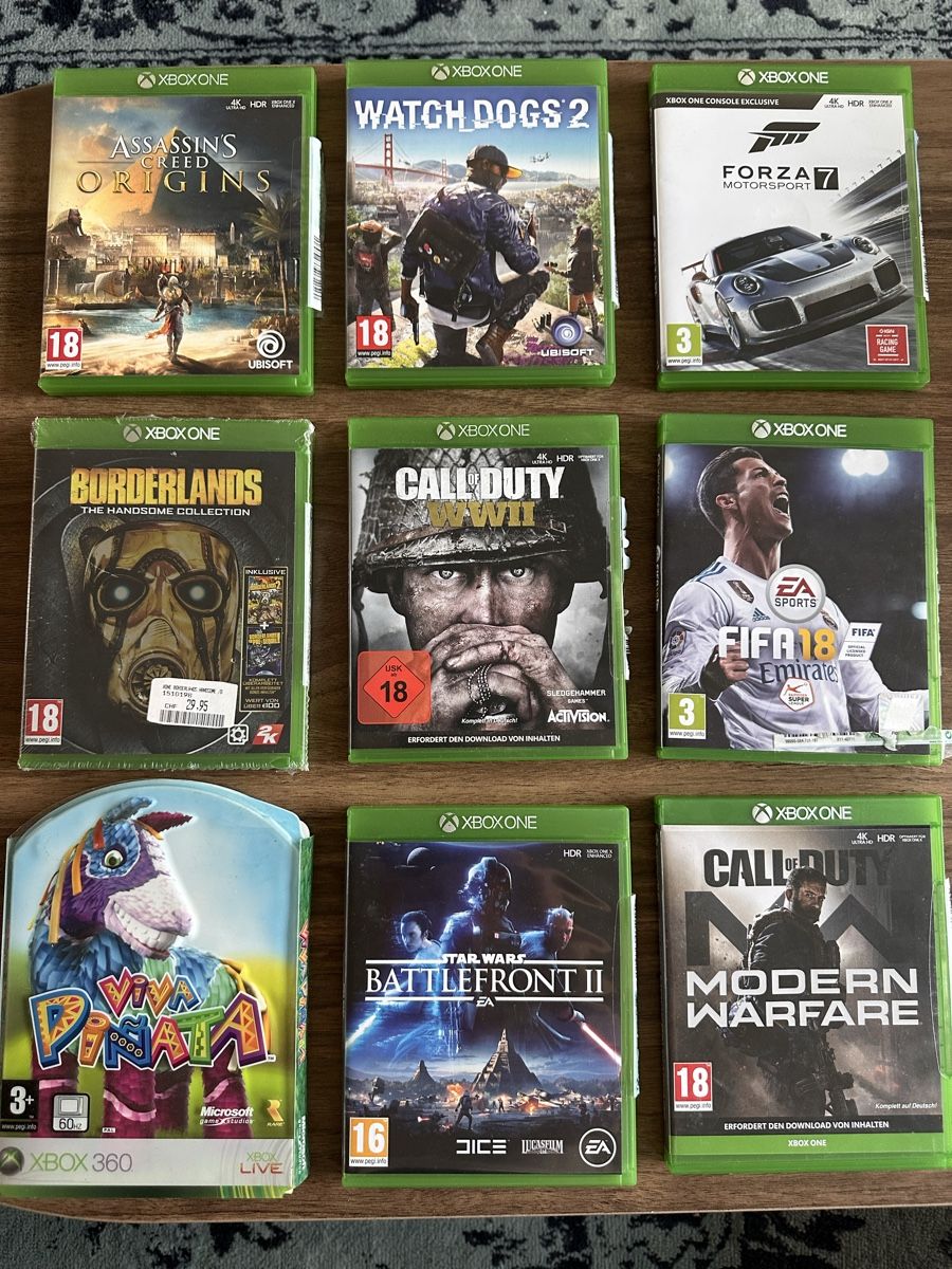 Microsoft Console: Xbox One S 1TB + 2 Controller + 9 Spiele + OVP | Komplettset – Usato da Binningen venduto da hol_c6pw 3
