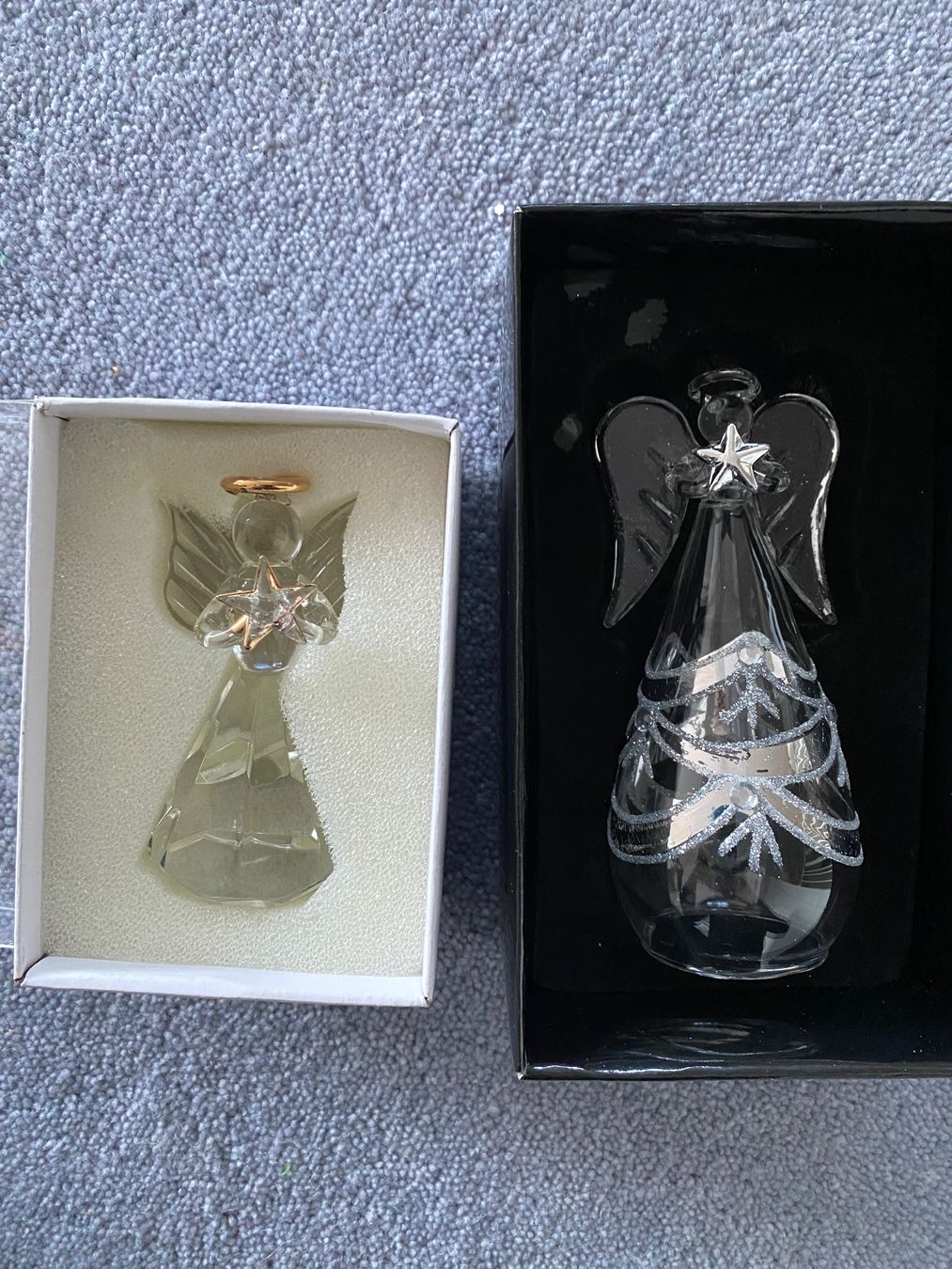 Statuette: 2x Glasengel Engel Goldbach – Usato da Einsiedeln venduto da PaedeK84