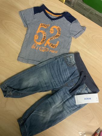 Sommer H&M Jungen Set T-Shirt Hose Neu Gr. 86 Neu mit Etiket