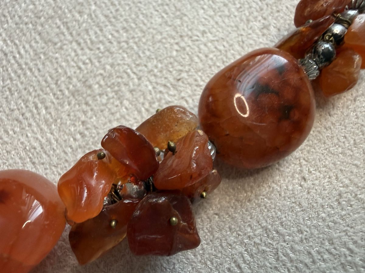 Catenine: Halskette mit Karneol, Vintage – Usato da Lamone venduto da LaCantinaMagica 4