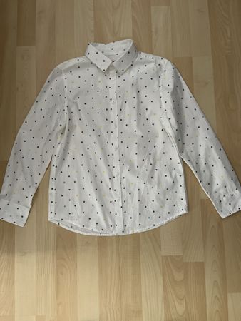 Kiabi Boys' White Shirt with Sailboat Print, Size 10A