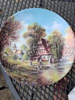 Sammelteller Am Mühlbach Romantische Dorfansichten H. Glassl