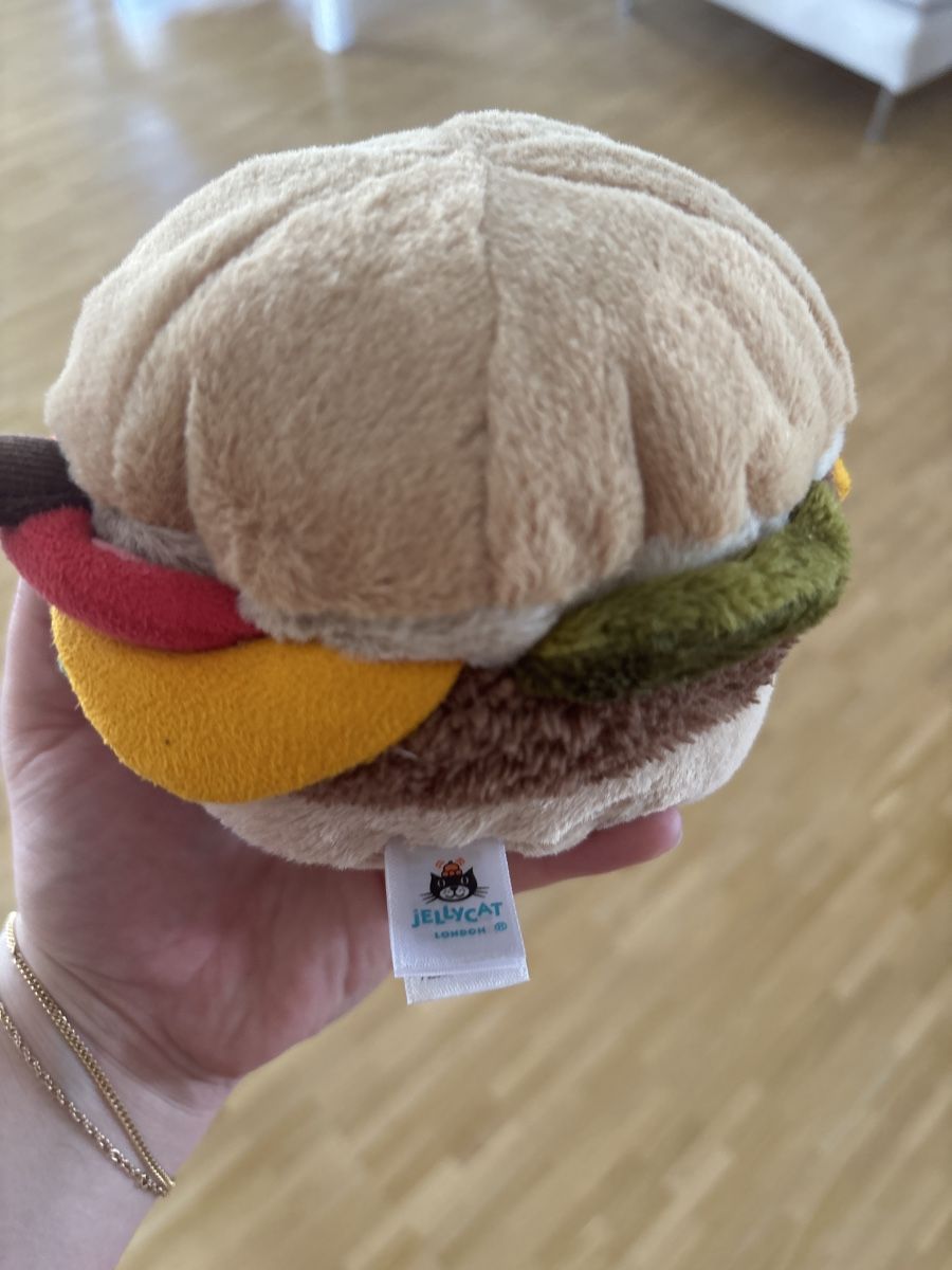Jellycat Giocattoli: Jellycat Burger 🍔 niedlich & klein – Nuovo (secondo la descrizione) da Regensdorf venduto da cokezero357 1