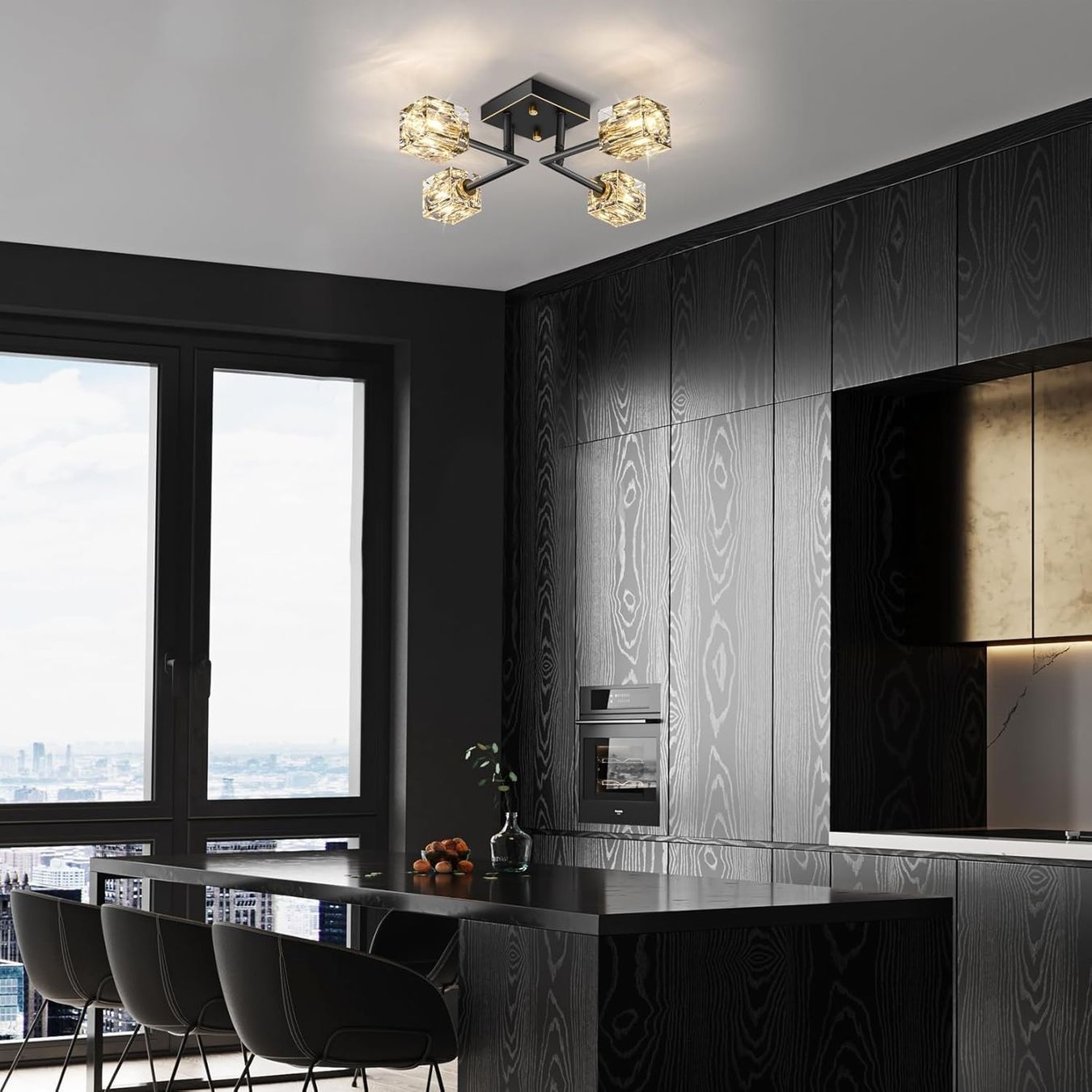Lampadari & plafoniere: Deckenlampe Kronleuchter Kristall Deckenleuchte 4-Flammig – Nuovo e nell'imballaggio originale da Wittenbach venduto da VELARO 3