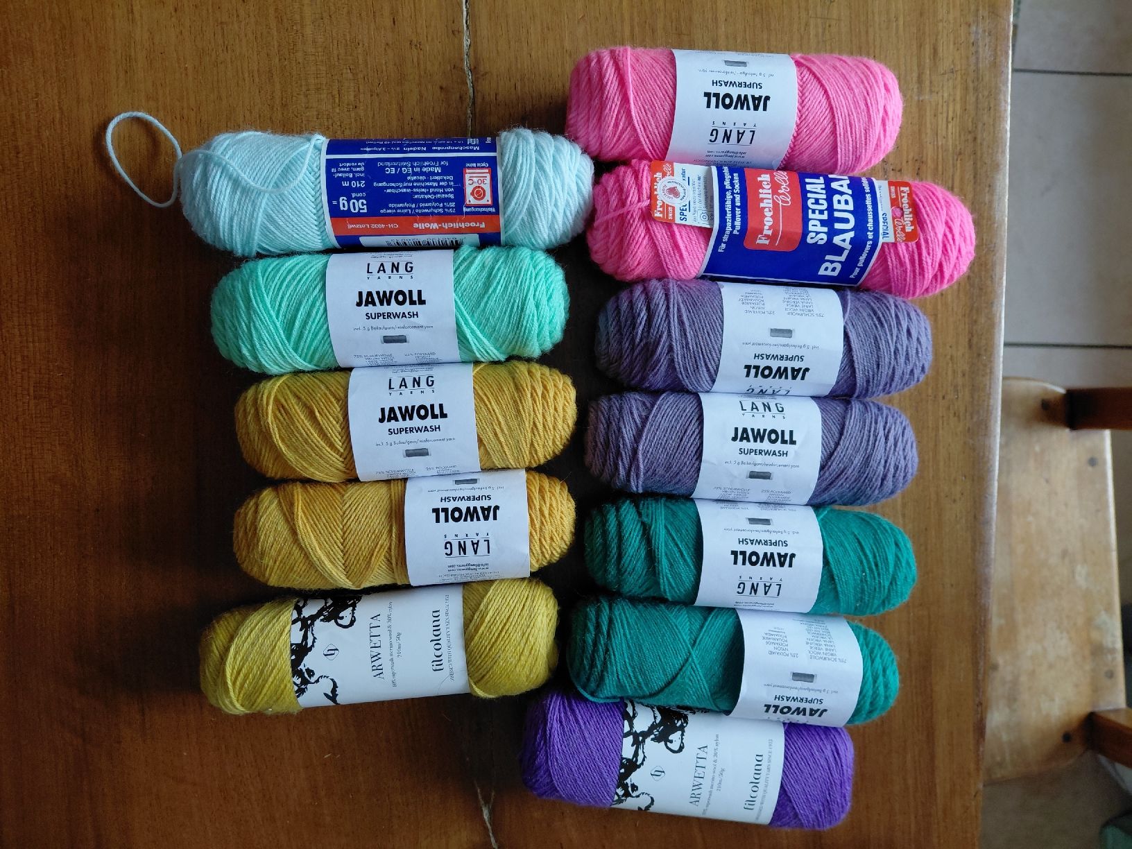 Wolle: lot de 12 laines à chaussettes – Neu (gemäss Beschreibung) aus conthey von Sarahaude1