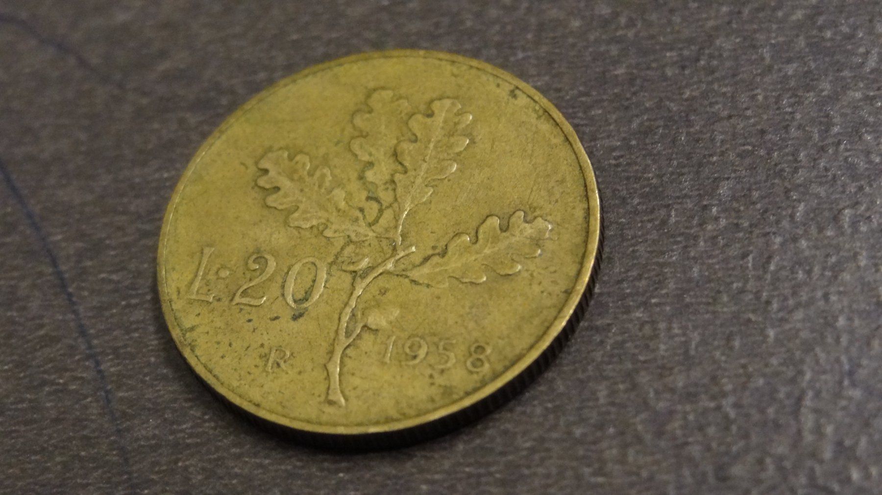 Tutti le monete: 1958  L 20 Italien – Usato da Olten venduto da pechsisa1 1