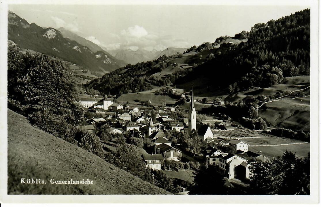Cartoline postali: Küblis – Usato da Hochdorf venduto da Ziegel-16