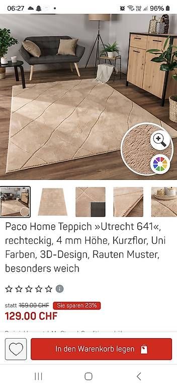 Tapis: Teppich neu – Neuf avec emballage d'origine à Nussbaumen AG par Carina66 1