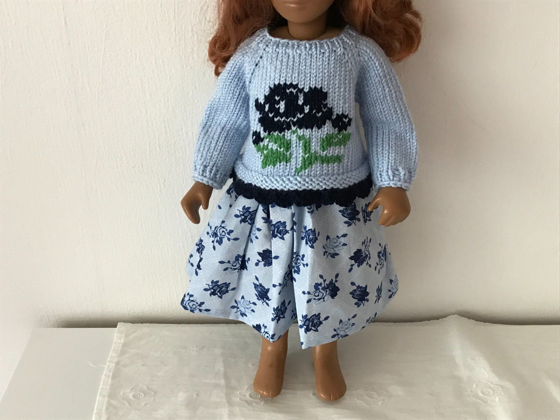 Puppen: pullover bestickt mit jupe – Neu (gemäss Beschreibung) aus Siebnen von Floki3 1