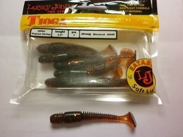 Esche: Tioga 65 mm Nagoya Shrimp – Nuovo e nell'imballaggio originale da Fribourg venduto da versus702