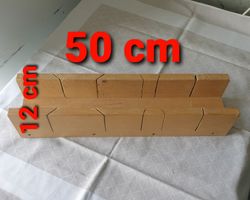 Boîte à onglets vintage en bois, 50cm, idéal bricolage!