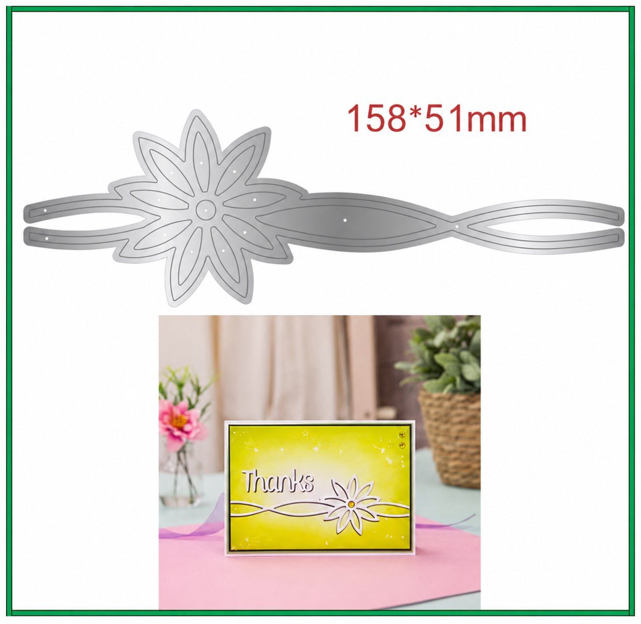 Schablonen: Neue Stanzschablone Blumenornament – Neu und originalverpackt aus Effretikon von wenuss