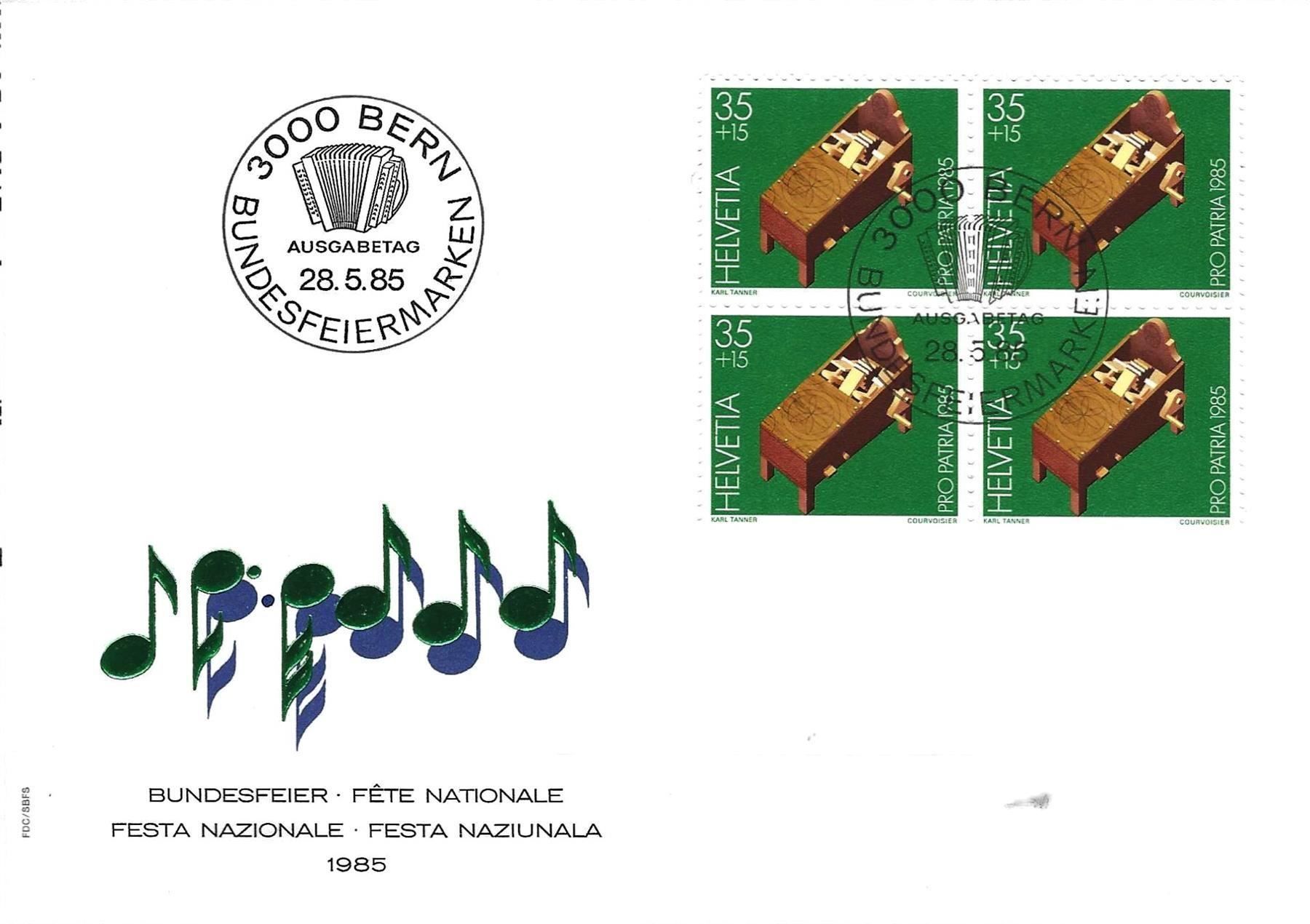 Tutti i francobolli: Pro Patria Viererblock 1985 – Usato da Koblenz venduto da Markenhimmel