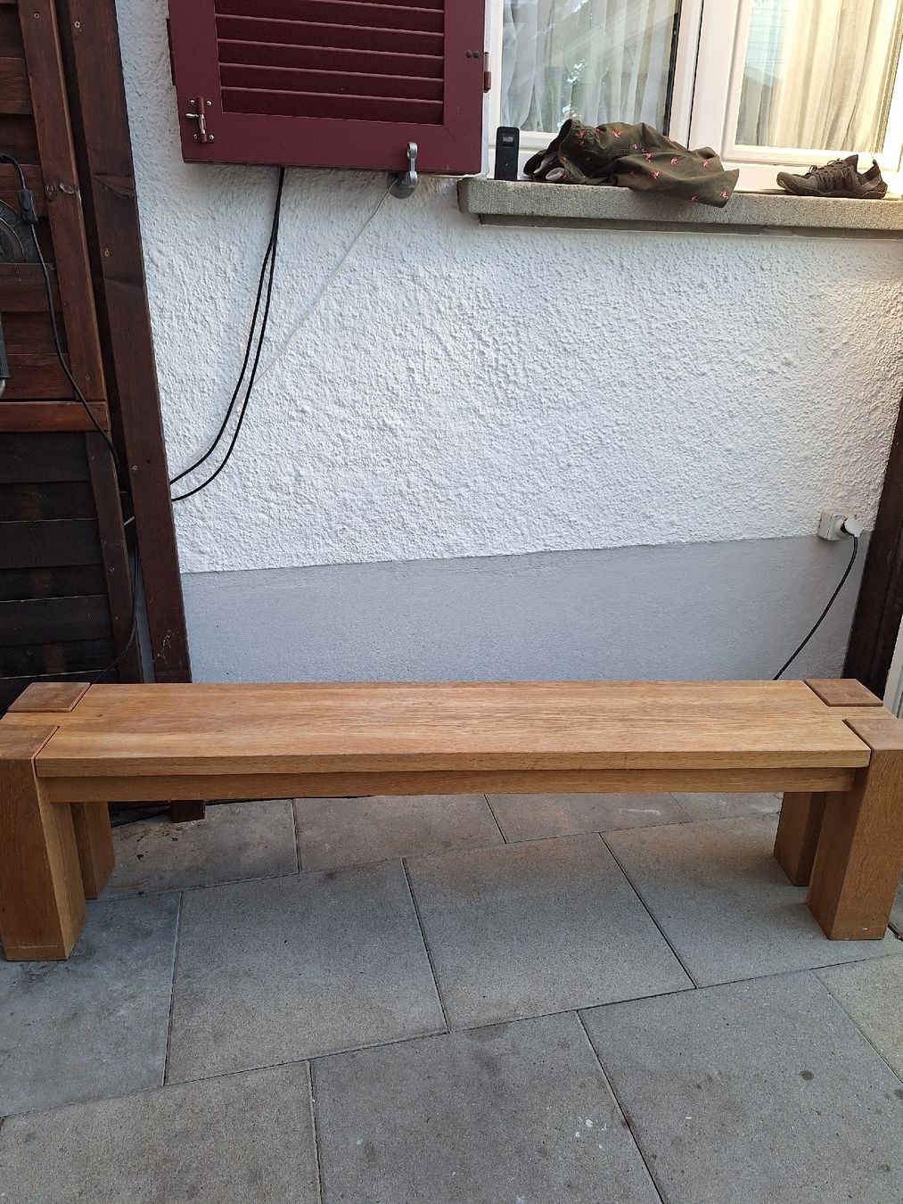 Panchine: Holzbank Eichenholz solide gefertigt guter Zustand – Usato da Zürich venduto da rotezora67 2