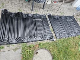 Zwei Solarheizungen für Pool