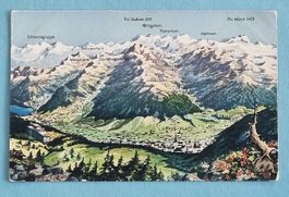 Davos - Dorfansicht mit Bergpanorama - Verlag Tomaszewski