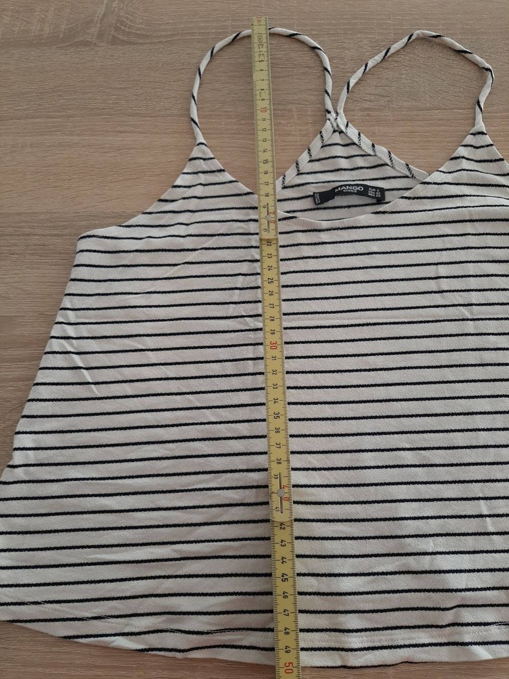 Mango Top: Top gestreift weiss / schwarz Gr. S – Usato da Menziken venduto da Rien1 2