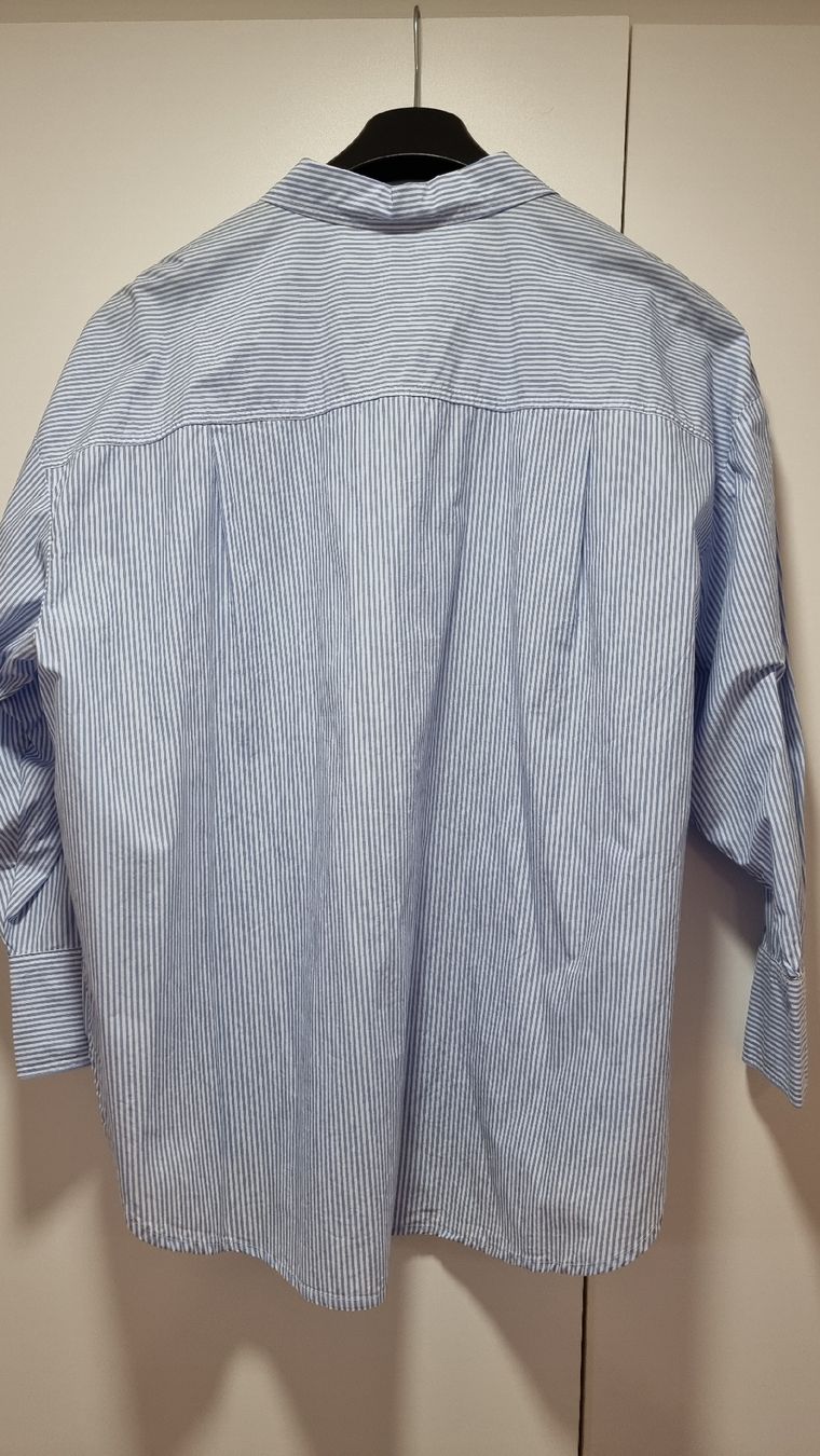 C&A Camicette: C&A Hemdbluse Gr. 48/50, gestreift, Langarm, NEU – Nuovo (secondo la descrizione) da Steinach venduto da lesefieber 5