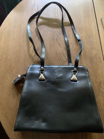 Schöne Lederhandtasche, made in Italy, Marke Gris,