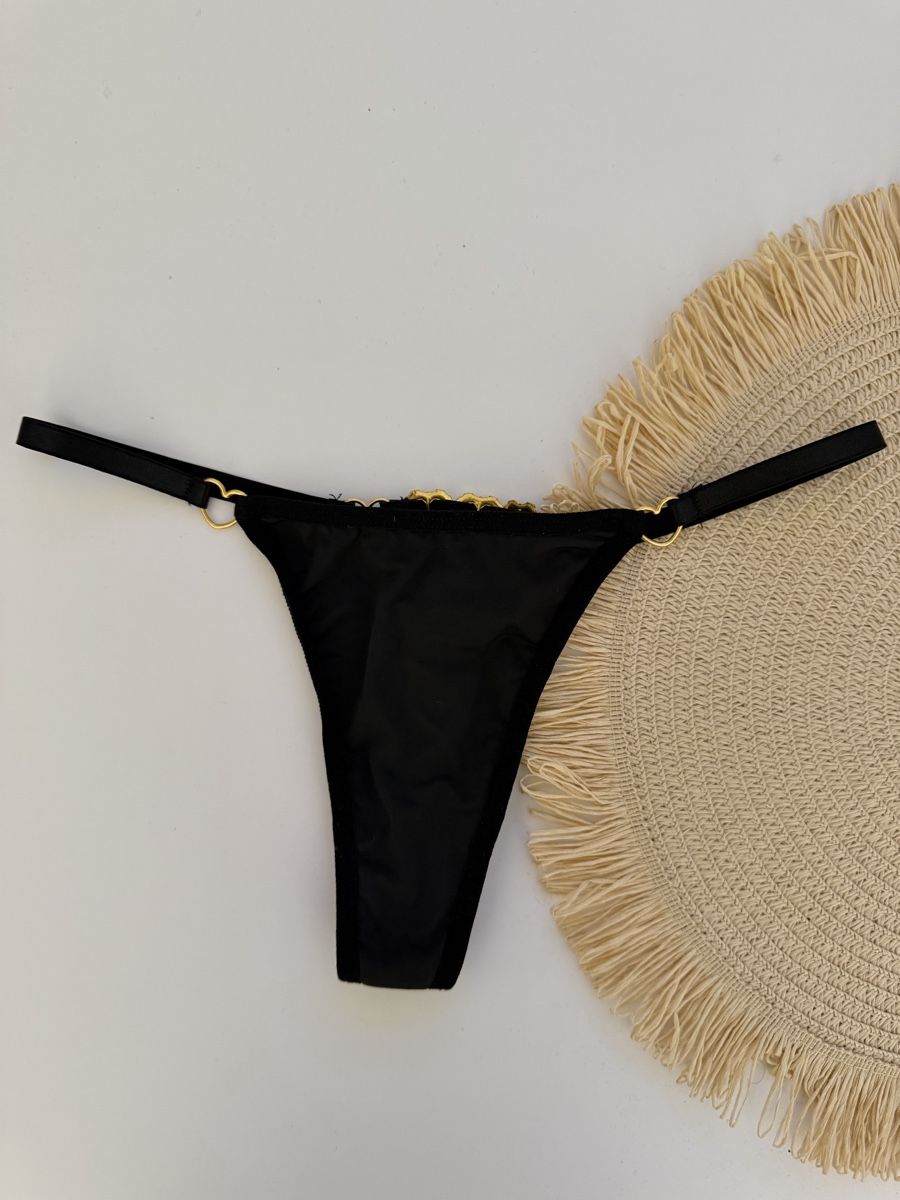 Altra biancheria intima: Damen String schwarz mit Herz Applikation  – Nuovo e nell'imballaggio originale da Gränichen venduto da Domsiiiii 1