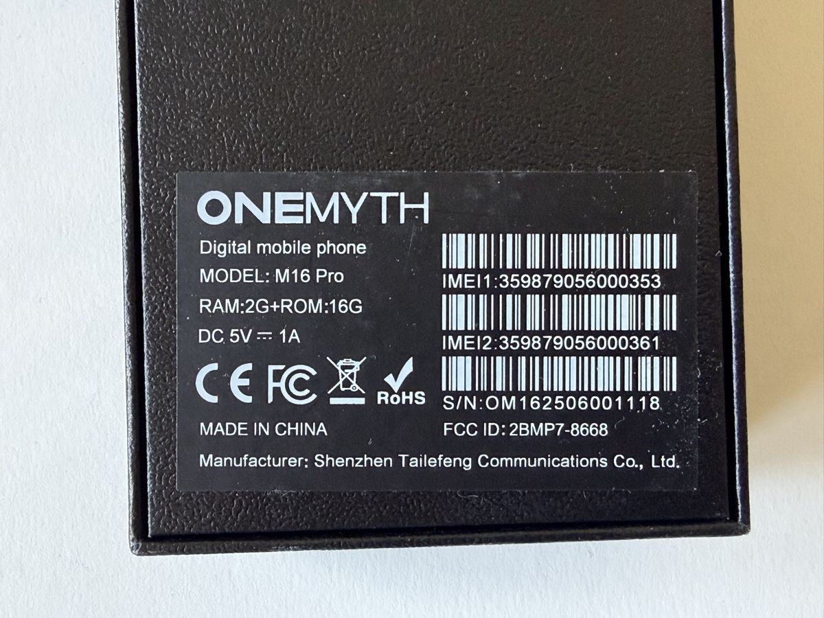 Handys / Smartphones: Smartphone Onemyth M16 Pro Android Mini Neuf Complet – Neu und originalverpackt aus le landeron von cance-lara 2