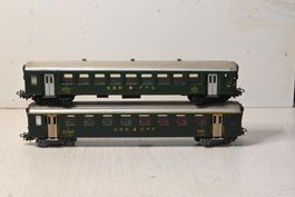 Personenwagen SBB Hag HO/AC 2 Stück