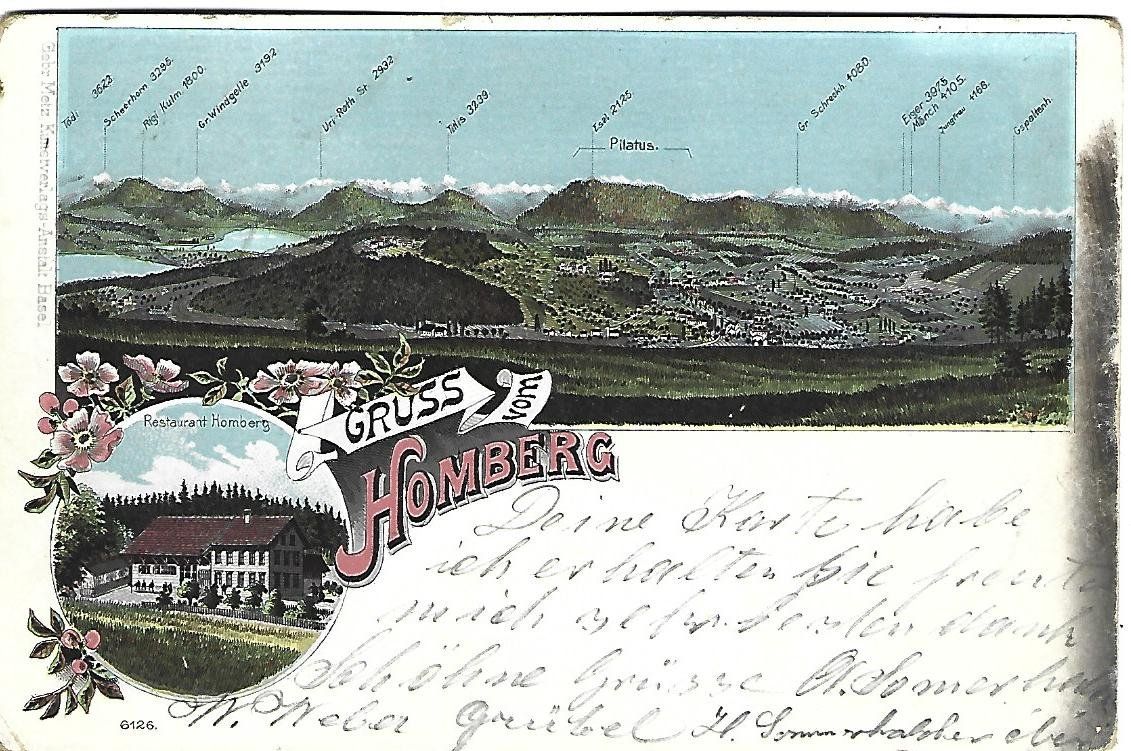 Cartes postales: Gruss vom Homberg Litho – D'occasion à Wetzikon ZH par Brulu100