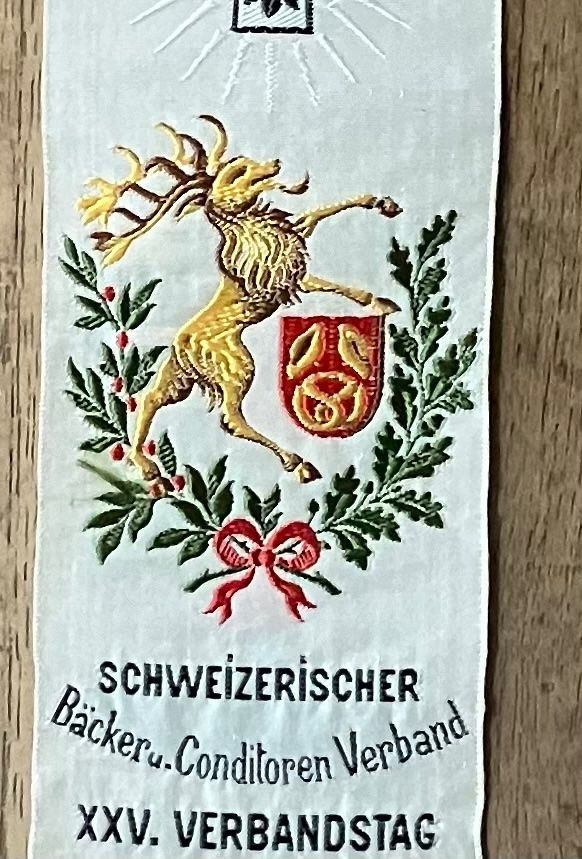Basler Placchette & Badge: SCHWEIZ. BÄCKER U. CONDITOREN VERBAND BASEL 1885-1910 – Usato da Basel venduto da lagavulin02 1
