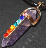 Halskette 3H – Amethyst mit 7 Chakra