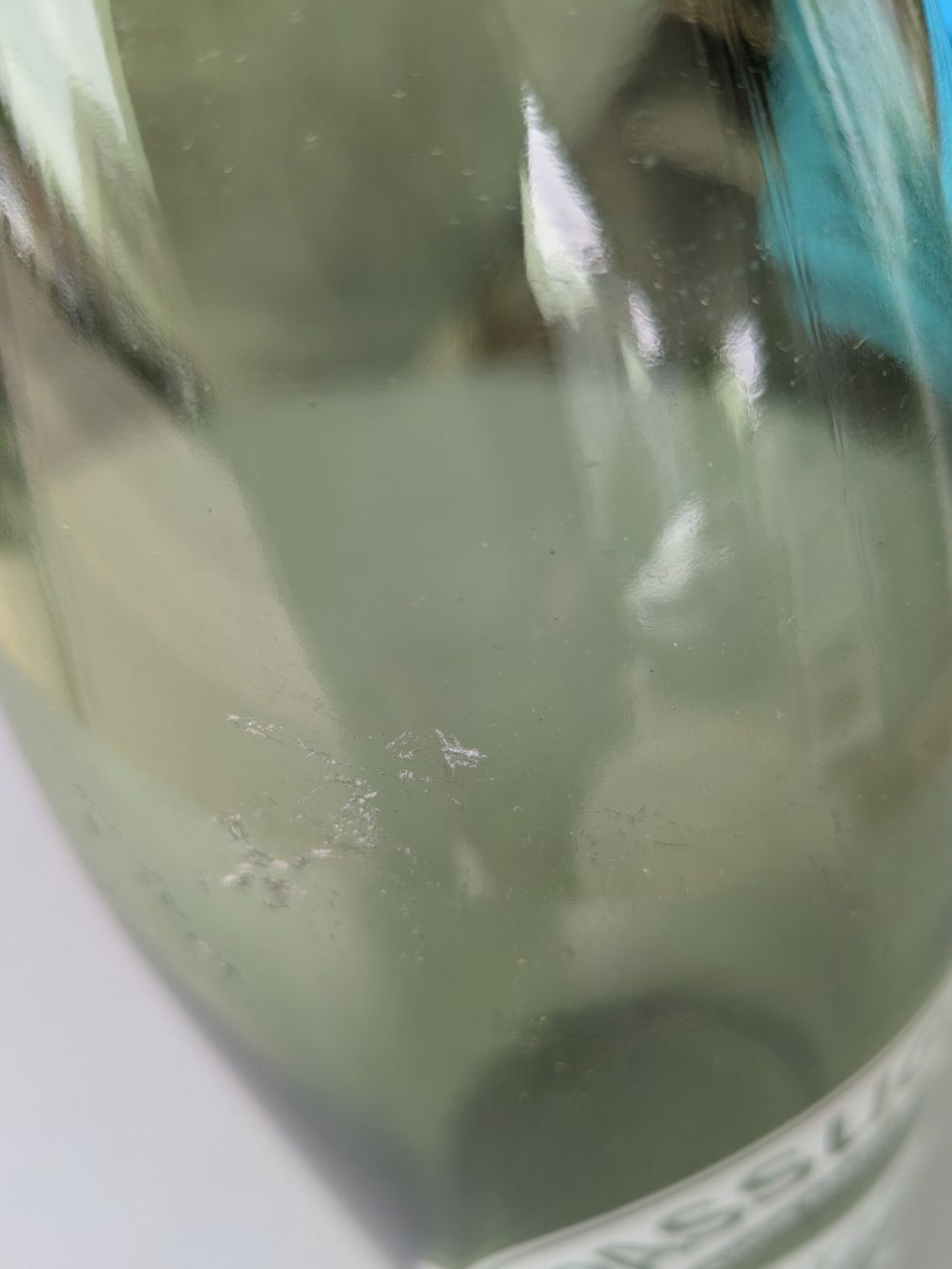 Bicchieri, Caraffe & Bottiglie: Ältere Passugger Tafelwasser Flasche Glasflasche – Usato da Emmen venduto da magelan 4