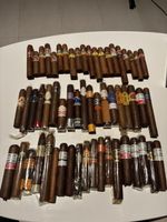 Assortment of Cigars Various Brands + Humidor Adorini