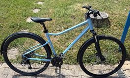 RIVERSIDE Hybrid Bike Riverside 500 - Water Green - Size M